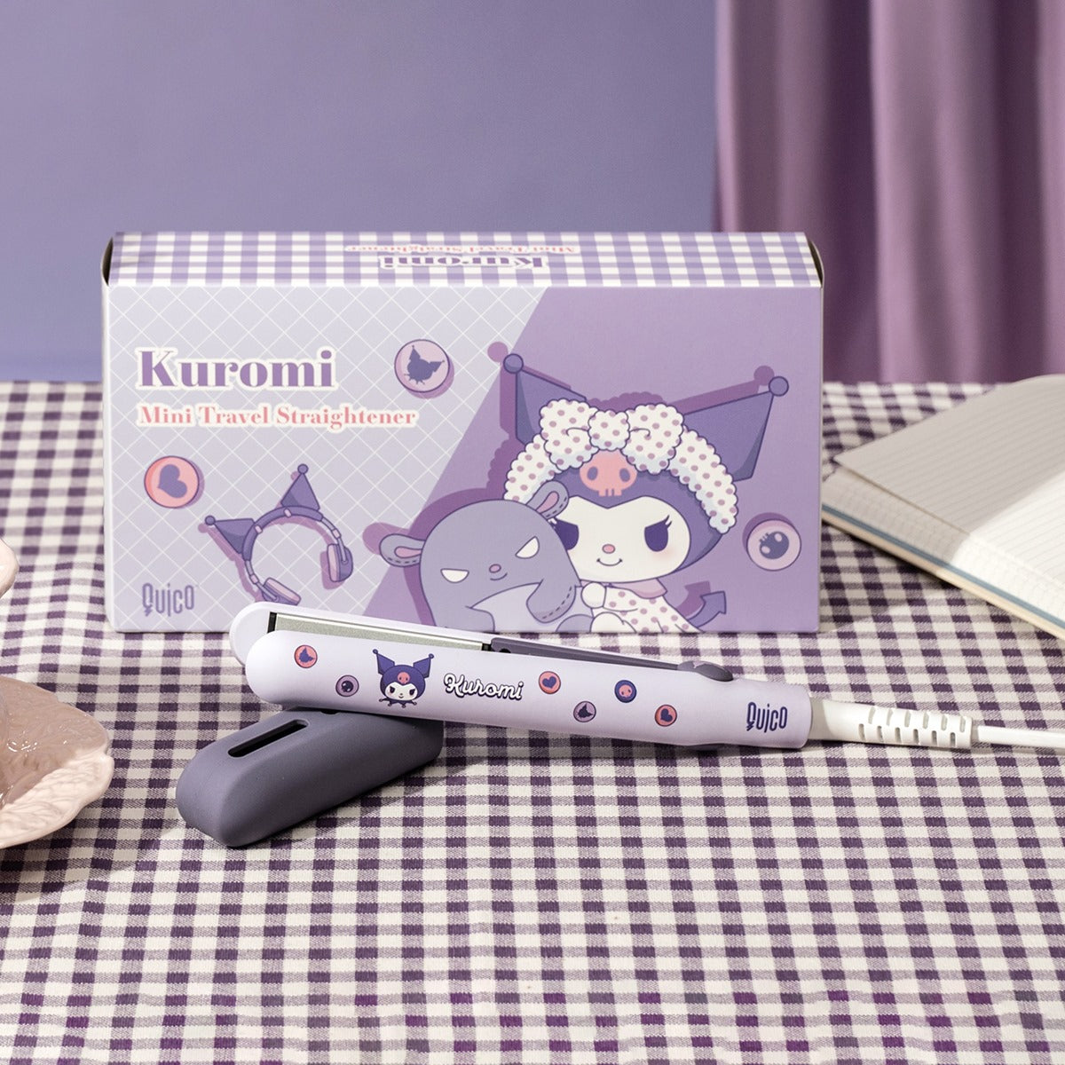 【Sanrio x QUICO】 Kuromi、布甸狗 迷你旅行直發夾|負離子風筒|負離子梳【10月27日截單 ,預計 : 十月中至尾發貨】