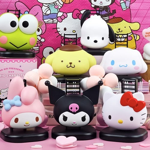 【韓國直送】Sanrio 卡通3D大頭立體造型空氣清新劑|室內、車用香薰|Hello Kitty、Kuromi、Melody、PC狗、Keroppi、布甸狗、玉桂狗【10月27日截單 ,預計 : 十月中至尾發貨】