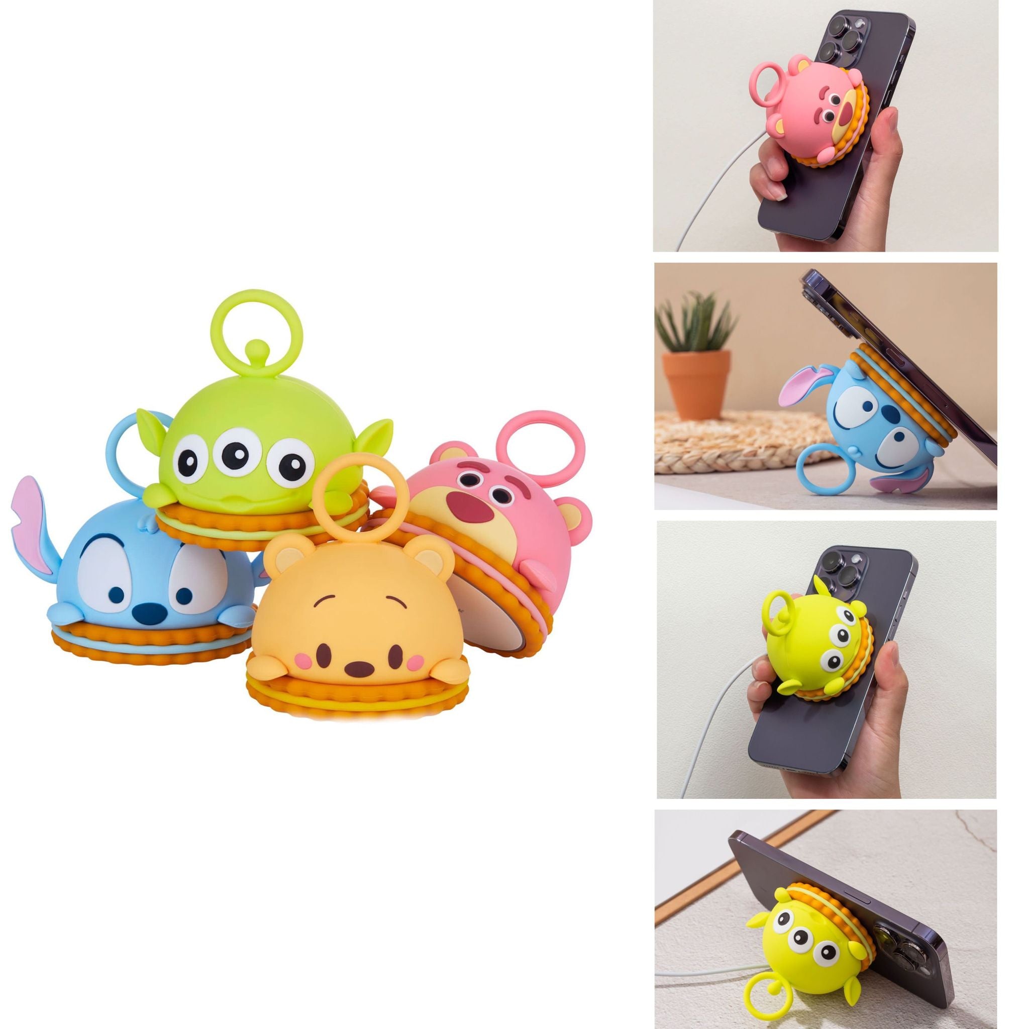 台灣 Infothink 迪士尼系列 QQ 餅乾造型磁吸充|15W無線快速充電|小熊維尼|史迪仔|勞蘇|三眼仔|行貨一年保養 【10月27日截單 ,預計 : 十月中至尾發貨】