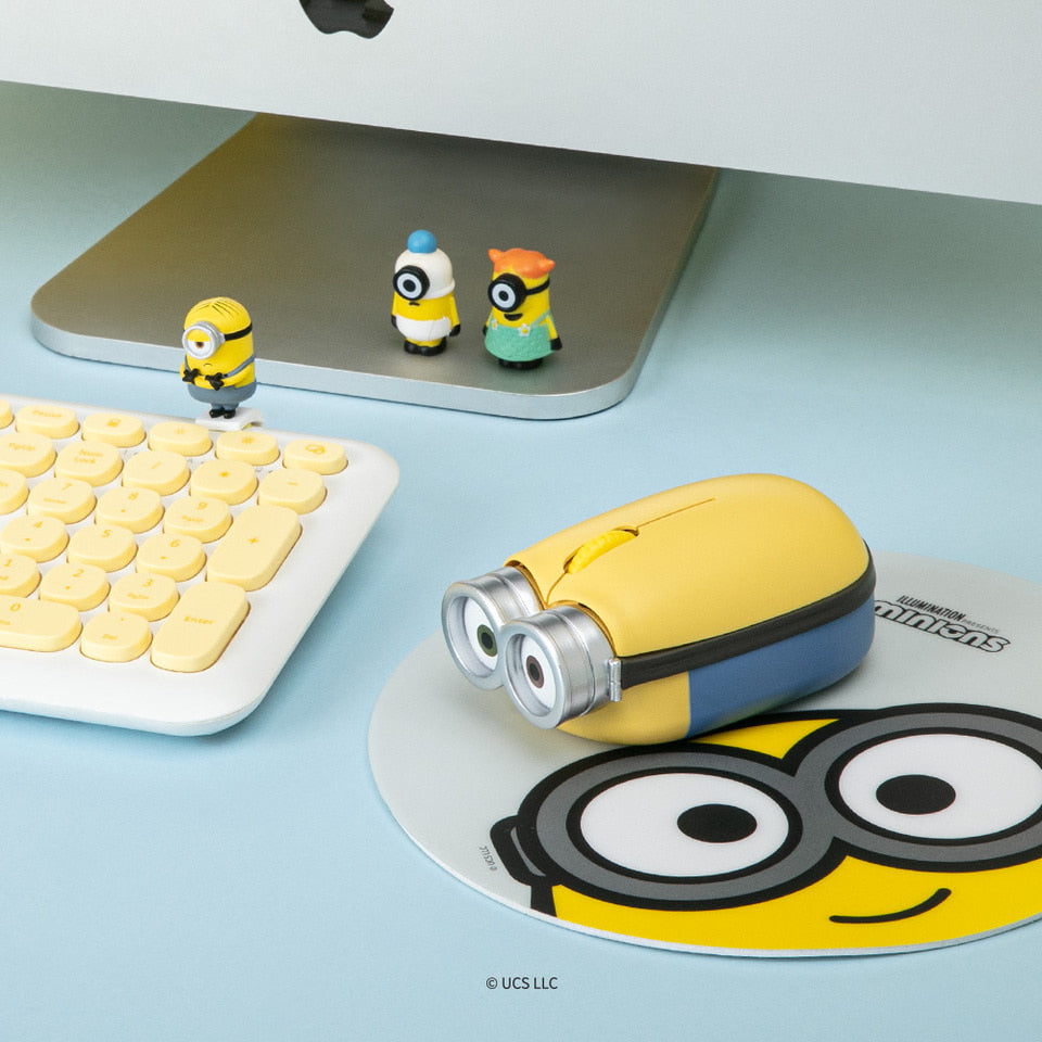 【韓國直送】Minions Bob 立體造型無線滑鼠|無線Keyboard|超可愛Bob樣|미니언즈 【10月27日截單 ,預計 : 十月中至尾發貨】