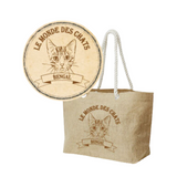 【日本直送】無印風貓貓麻質JuteBag|Totebag 無印袋|四款三個Size|孟加拉豹貓|緬因貓|摺耳貓|異國短毛|手挽袋環保袋【10月27日截單 ,部分現貨,3 - 5日內發貨】