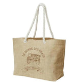 【日本直送】無印風貓貓麻質JuteBag|Totebag 無印袋|四款三個Size|孟加拉豹貓|緬因貓|摺耳貓|異國短毛|手挽袋環保袋【10月27日截單 ,部分現貨,3 - 5日內發貨】