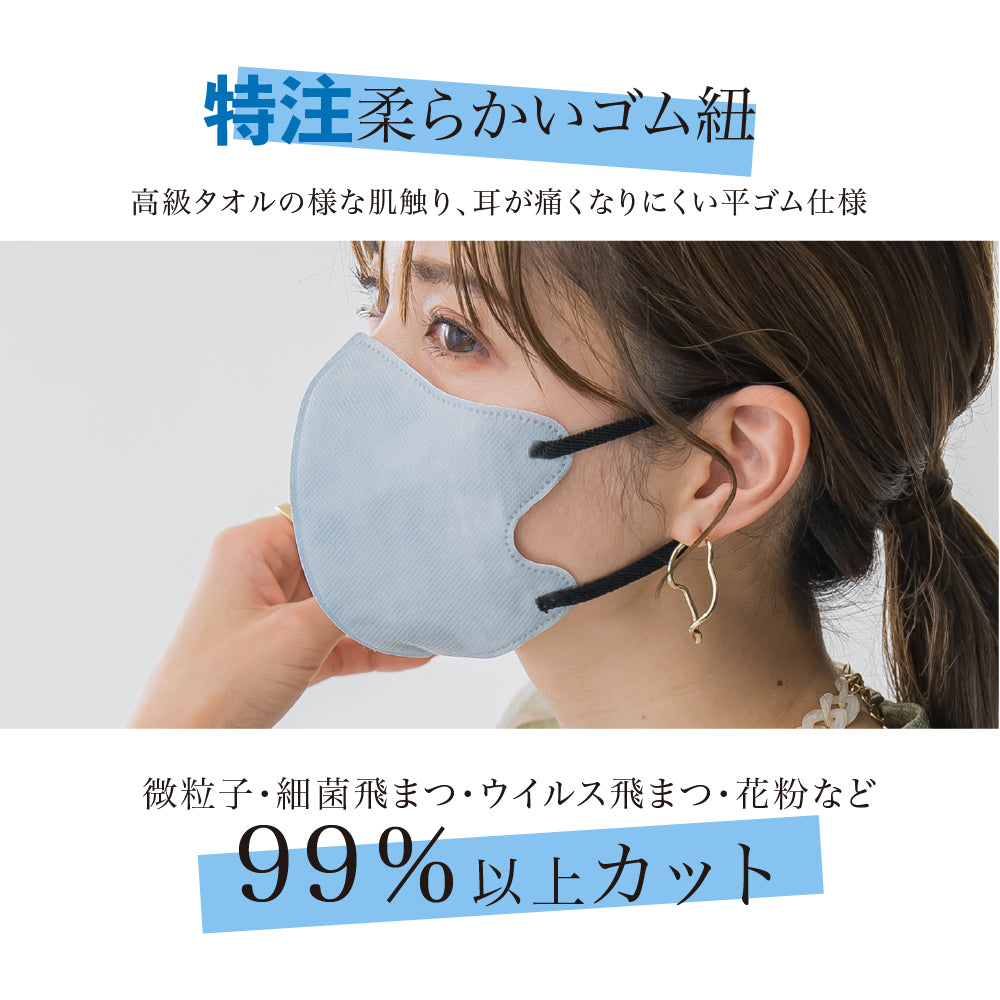 日本直送】大熱MASCLUB 涼爽3D立體口罩｜多種顏色｜成人口罩| 一套20個